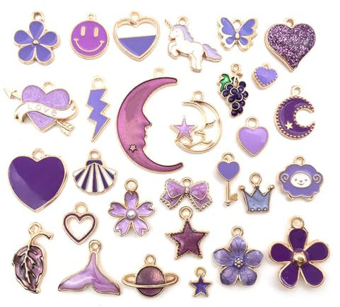 24 Pezzi Smalto Luna Star Orecchino Pendente di Fascino Ciondoli Smaltati Assortiti Ciondolo Placcato Oro Celeste Fascino Orecchino FAI da Tte Collana Braccialetto Creazione Gioielli e Artigianato