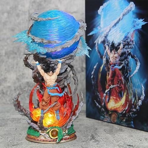 Anime Figure Goku Super Saiyan Son Can Emit Light Anime Action Model Hunter Super Dragon Bulle Cartoon Figure 23CM