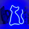 UExnkj-Y Neon Cat Signs Blaue Leuchtreklame Katze LED Schild LED Tier Schild Zeichen Neon Signs Battery oder USB Powered Leuchtreklamen für Kinderzimmer Wohnzimmer Hochzeitsfeier