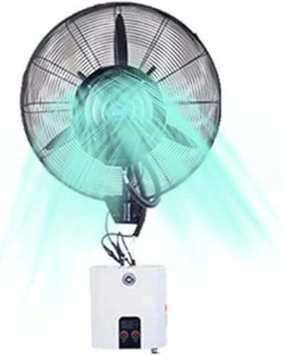 CNAOHGHN Ventilador nebulizador de pared, ventilador oscilante, taller de garaje con 3 velocidades de refrigeración y tanque de 15 litros, ventilador de refrigeración para patio, restaurante exterior