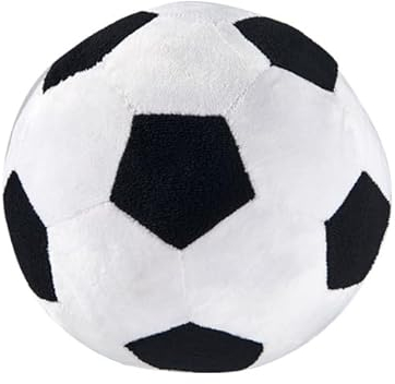 JIAHG Plüsch Football, Plüsch Fußball Spielzeug,22cm Fußball Stuhlkissen Sitzkissen,Sport-Wurf-Plüschtier,Sport-Themenkissen für Kinderzimmer Dekoration, Geschenk für Kinder und Fußballliebhaber