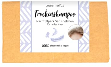 puremetics NACHFÜLLPACK: Trockenshampoo 'Sensibelchen 'Blond' | Dryshampoo zum Streuen | Trocken Shampoo ohne Plastik und Aerosole