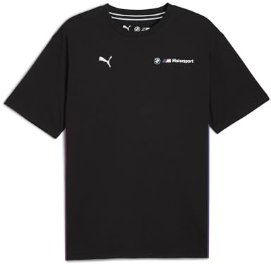 PUMA Herren BMW MMS ESS+ Logo Tee T-Shirts, PUMA Black, XXL