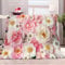 Kuscheldecke 150x200 cm Romantisches Thema Rosen Chrysanthemen Sherpa Decke für Couch, Sofa, Bett, Reisen, Weiche Flauschige Mikrofaser Fleecedecke, Flanell Wohndecken für Kinder Baby
