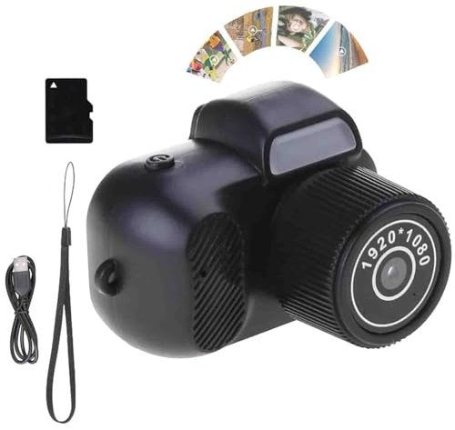 Tiny Nostalgia Cam,Mini Retro Camera,Mini Camera Keychain,Tiny Keychain Camera,Tiny Digital Camera Keychain,Tiny Camera Keychain, Compact 1080p Hd Retro Mini Camera,Keychain Mini Camera (16GB)
