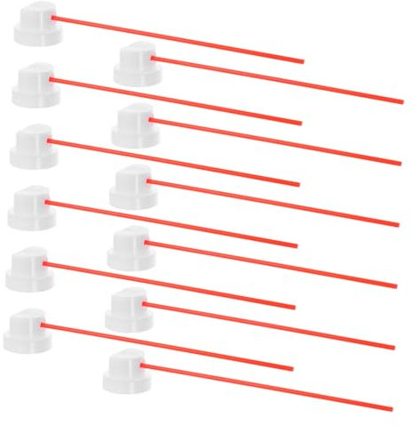 OUNONA 30St Aerosoldosendüse sprühkopf Spraydüse Sprühkappe Tipps zum Lackieren Airless-Farbspritzdüsen Ersatz-Sprühdüse Ersatzkappen für Sprühfarbe Airless-Spritzgerät Sprühdüsen Weiß