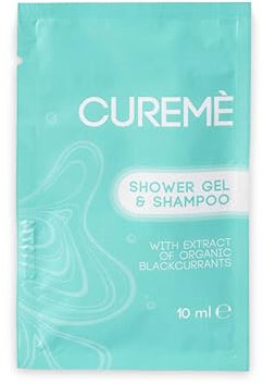 Maqa Shampooing douche à l'extrait de cassis bio 10 ml | Courtoisie pour hôtels, B&B, hôpitaux, bureaux | Formule naturelle délicate, fabriqué en Italie, sachet monodose écologique