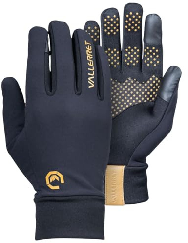 Vallerret Senja Liner Photography Glove, Black, Midweight Liner, Touch Screen Ready, Wind-resistant, Non-Slip Grip