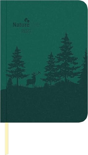 Wochen-Minitimer Forest 2027: Buchkalender A6 (10,7x15,2 cm) - Wochenplaner mit Zeiteinteilung, Notizbereich, Leseband & Monatsübersicht, für Beruf, Schule & Alltag