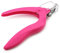 KADS Pink Nail Scissors for False Nail Tips Acrylic Nail Art Shape False Nail Scissor Nail Nippers Clipper Cutter Manicure (Pink)