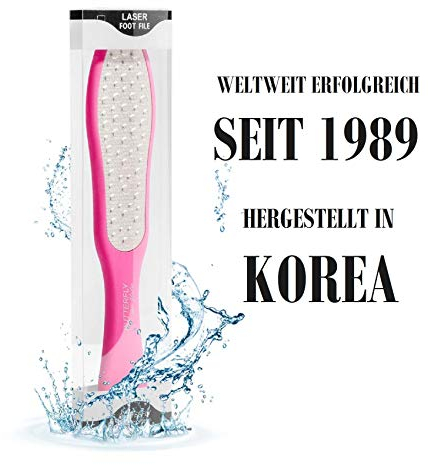 LASER-Hornhautraspel Original aus Südkorea PREMIUM Hornhautfeile Fußfeile (PINK)