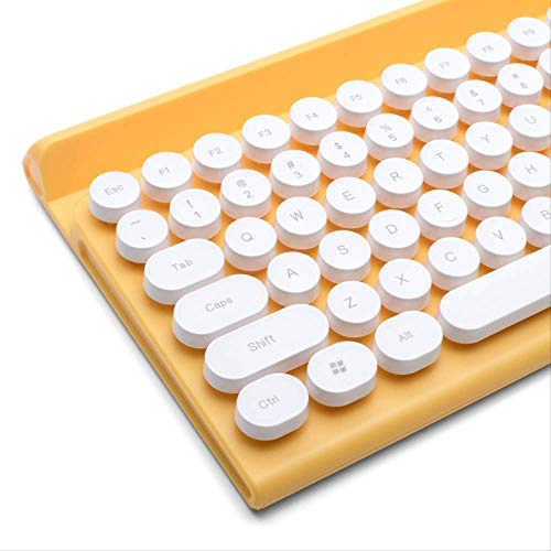 Wireless Keyboard And Mouse Set Gaming Mute Yellow