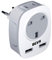 BEVA UK to EU European Plug Adapter, Europe Outlet Travel Adapter with 2 USB Ports, Power Adaptor for UK to Most of Europe Spain Iceland Italy Germany Poland and More