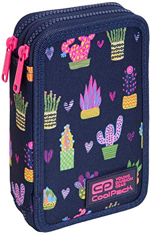 Goldkids COOLPACK 2-fache Federtasche Federmappe Federmäppchen 35-teilig gefüllte Schüleretui 21 x 13 x 5 cm 2-stöckig