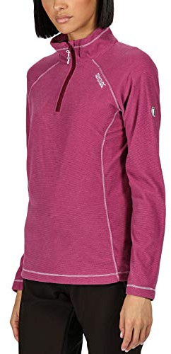 Regatta Womens Montes Lightweight 1/2 Zip Fleece Pullover - 20 Purple