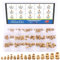 Glarks - Set di dadi zigrinati con inserto filettato in ottone, M2, M3, M4, M5, per stampanti 3D, 110 pezzi