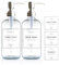 Klarglas Seifenspender 2 Pack, Dicke 16 oz Flaschen Rostfrei Edelstahl Pumpe, Modern Farmhouse Vintage Jar Badezimmer Küche Zubehör mit wasserdichte Etiketten (Silber)…