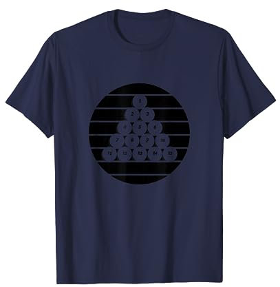 Billard Pool Snooker Ball Billard Spieler Kreide Billard T-Shirt