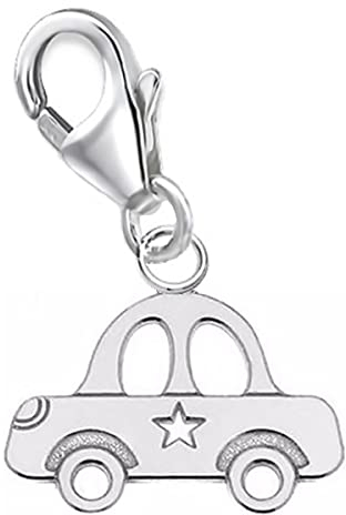 Goldene Hufeisen Auto Car Charm Anhänger für Bettelarmband 925 Sterling Silber