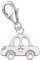 Goldene Hufeisen Auto Car Charm Anhänger für Bettelarmband 925 Sterling Silber