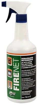 Desengrasante limpiador de cristales chimenea Firenet 750 ml