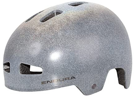 Endura Unisex Erwachsene PissPot BMX Fahrradhelm | Leichte Konstruktion | Externe Lüftungsschlitze | Mikroverstellsystem Helm, Grau, S-M