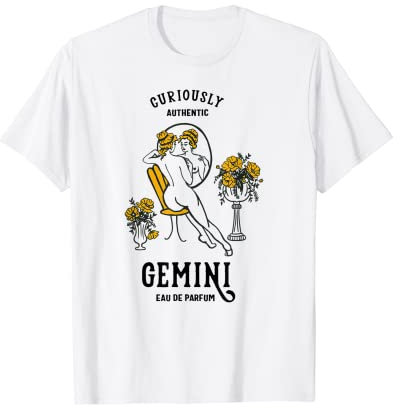 Gemini Eau de Parfum: Neugierig authentisch Vintage Zodiac T-Shirt