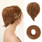 BARSDAR Haarteil Hair Extensions Haarknoten-Pferdeschwanz-Verlängerung,Gerades synthetisches Haarteil, kurzes Pferdeschwanz-Brötchen, Haarschmuck einfach Scrunchie für Frauen Light Auburn