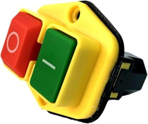 Fransande-Commutateur à Bouton Poussoir 1pc KJD17b Interrupteur de Bouton 22 0V-240V 16A 5 -Immateur d'outils d'alimentation de pin, Onecolor