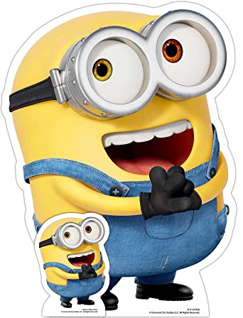 Star Cutouts SC4124 Bob Happy Minions Mini Cardboard Cutout Birthdays Gifts Decorations