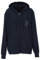 Emporio Armani Damen Emporio Armani Women's Viscose Fleece Full Zip Jacket, Marine, L EU