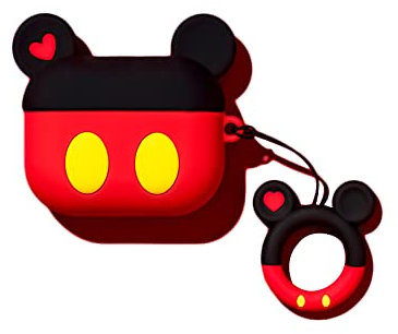 Viwind AirPods Pro 1st&2nd Hülle Silikon Anime,Funny Cute 3D Cartoon Weiches Airpods Pro 1 2 Schutzhülle und Haut Case Cover,Kabelloses Laden&Stoßfeste-Mickey