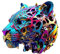 Holzpuzzle Erwachsene, 300 Teile Rock Cheetah Holz Puzzle Erwachsene, 36x33.1cm Wooden Puzzle, Unregelmäßige Einzigartige Puzzle, Holzpuzzle Tierform, Holz Puzzle Mit Geschenkbox Aus Holz