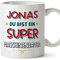 MUGFFINS Tazas Personalizadas para INGENIERO MECÁNICO hombre - En Alemán - Du Bist Super - 11 oz / 330 ml - Regalo Personalizable original y divertido