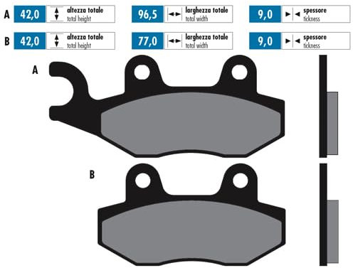 PASTIGLIE FRENO SINTERED