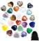 25 piedras de corazón de cristal con 1 bolsa de almacenamiento de franela, cristales de energía natural, cristales de chakra, piedras de corazón, piedras de bolsillo