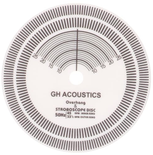 ibasenice Runde Stroboskopscheibe Kalibrierungstool Geschwindigkeitsdetektor Für Schallplattenspieler Kalibrierungsscheibe Plattenspieler-strobe-disc Zubehör Für Weiß Acryl Debuggen Runden