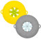 Couvercle de casserole en silicone anti-déversement – Bouchon de déversement rotatif en forme de fleur, outil de cuisine multifonction (29 cm, gris)