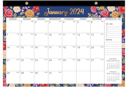 Kalender 2024-25, Wandkalender, Zweijahresplaner, Tischkalender 18 Monate, Schreibtisch-Wandkalender, minimalistischer Wand- und Schreibtischkalender, für Terminplanung (B)