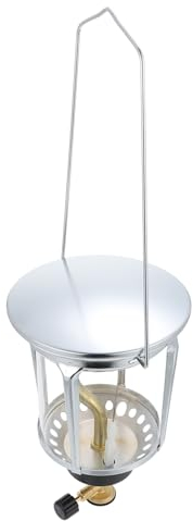 POPETPOP 1 Jeu Lampe à Gaz Lumière De Gaz Portable Lampe De Camping Lanterne à Manteau De Verre Mini Lumière De Tente à Gaz Lumière à Gaz Lanterne De Tente Portable Métal Feu De Camp Grande