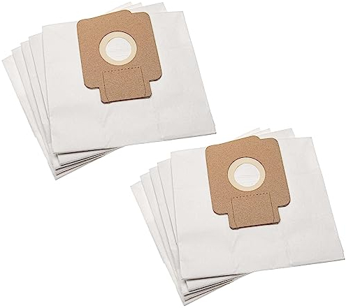 vhbw 10x Sacs compatible avec Hoover BV71_BV10011, BV44PAR011700W, BV20PAR021700W aspirateur - papier, 16,5cm x 18cm beige