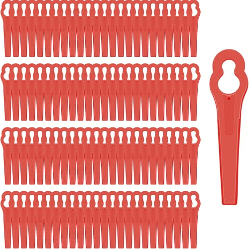 110 Stück Rasentrimmer Messer, Ersatzmesser Rasentrimmer für FRT18A FRT18A1 Kunst 46155 FRT20A1, Kunststoffmesser für Akku-Rasentrimmer