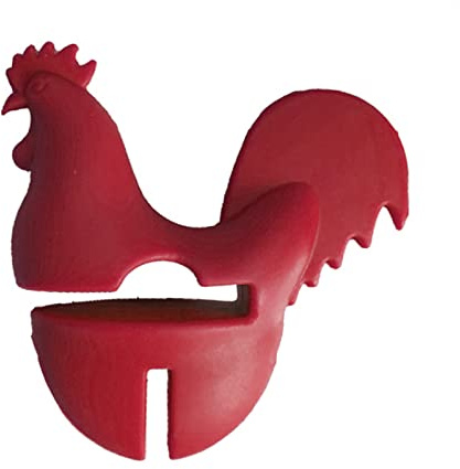 Chicken Pot Clip Spoon Holder Portable Cartoon Silicone-Pot Clip Anti-scalding Spoon Holder Pot Side Clip Cooking Tool