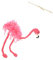 HAWILLOSCH Schnur Flamingo-Puppe Vintage-Spielzeug Für Die Familie Interaktives Plüschtier Tiere Marionette Clown-Marionette Tierisches Handpuppenspielzeug Handpuppe Marionette Rosa ，，