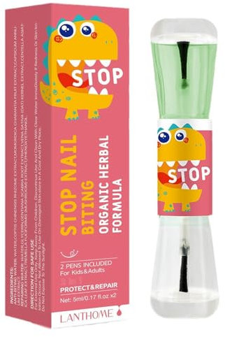 Nail Biting Prevention - Anti Nail Biting Polish - Stop Biting Nails - Stop Nail Repair Clear Varnish - Nail Bite Stopper - Discourages Nail Biting and Thumb Sucking For Children and Adults