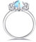 YONFQE Elefanten Ring 925 Sterling Silber Mondstein Schmuck Niedliches Tier Geschenk Für Damen