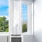 Ruaizel Kit de ventilación portátil de ventana de CA, kit de sellado de ventana de CA con cremallera y cierre adhesivo, sello portátil de ventana de aire para aire acondicionado móvil, kit de sellado