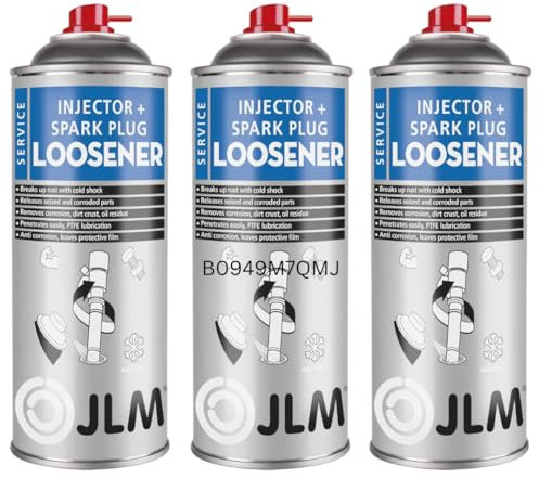 JLM Injektoren und Glühkerzen löser/Zundkerzen - Rostlöser Rost-Schock-Spray 3x400ml - 1,2L