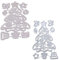 Fustelle in metallo a forma di albero di Natale, stencil per album di ritagli, biglietti di carta, stampo per goffratura, decorazione