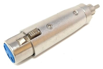 DRUT XLR Female to RCA Male Audio Adapter, Metal Construction | Durable, reliable connectors. No drivers needed, plug & play. Great for microphones, mixing desks, and professional...